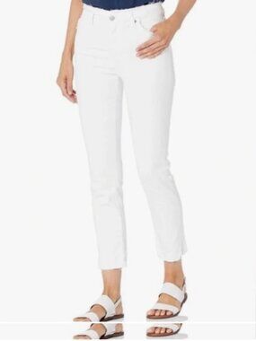 AG Adriano Goldschmied White Jeans -Isabelle Raw Hem Jeans - 27R